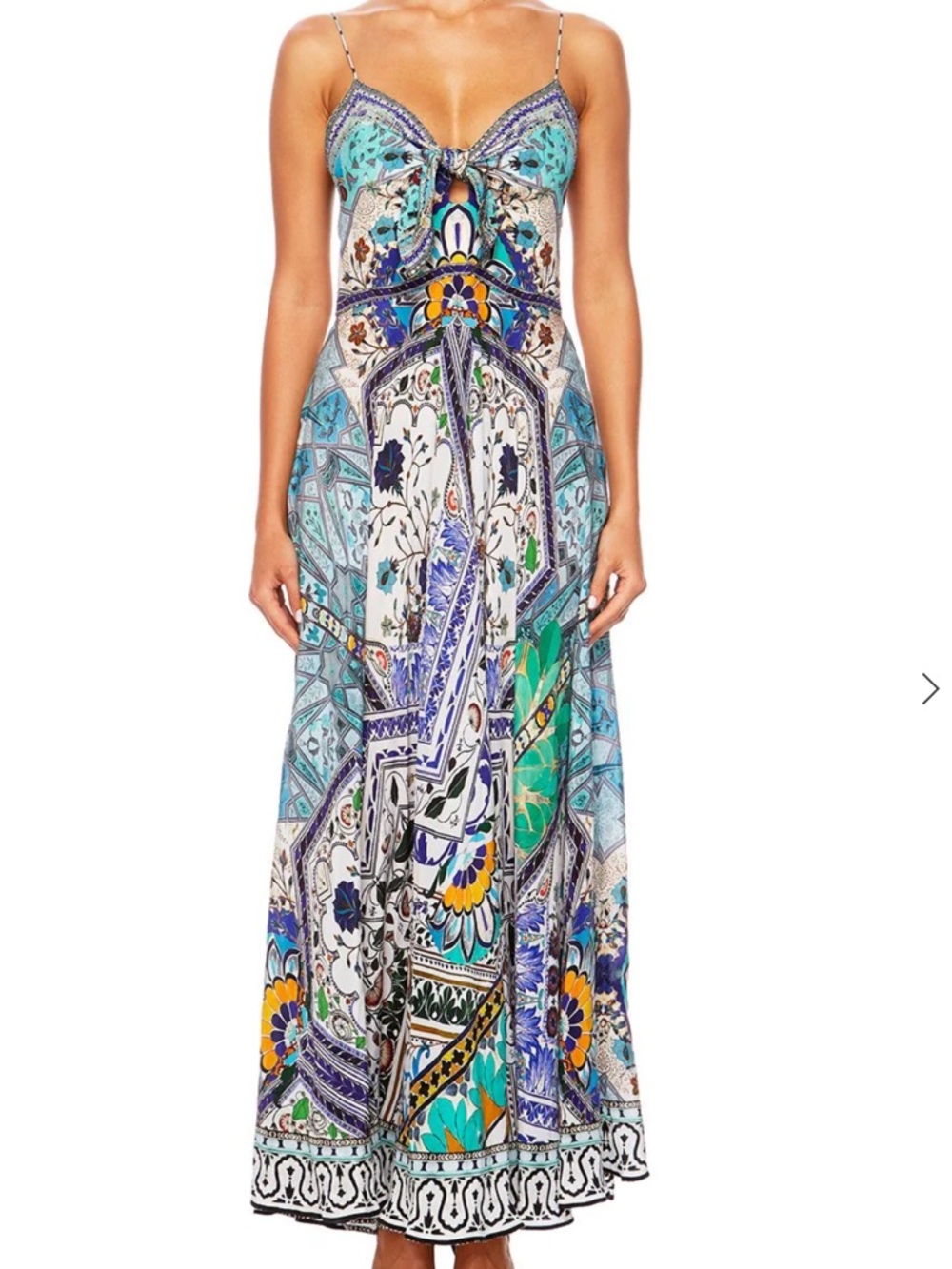 Camilla Floral Tie-Front Maxi Dress